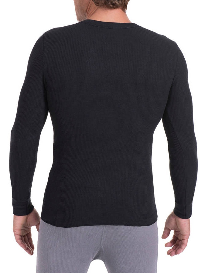 ^^fruit Of The Loom Men's Thermal Henley - image 3 of 3