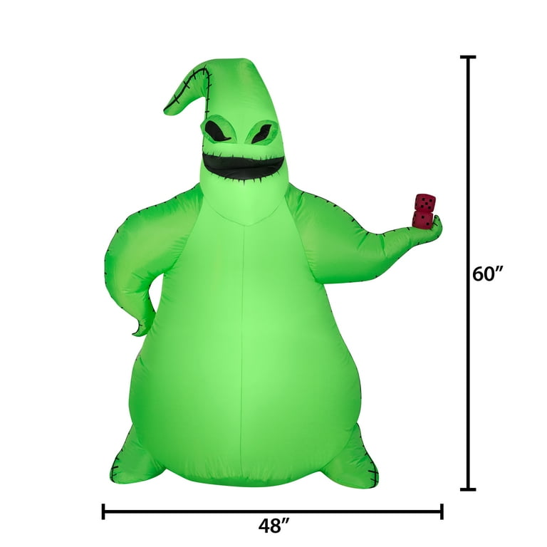 Airblown 5 Foot Height Halloween Inflatable Disney Oogie Boogie 