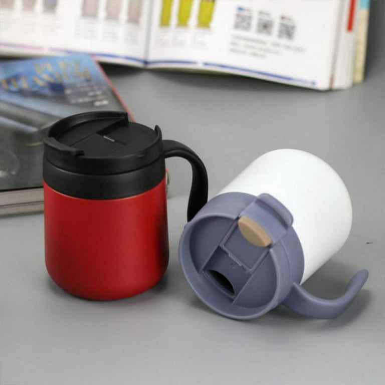 Insulated Coffee Mug with Lid - Stainless Steel Camping Mug