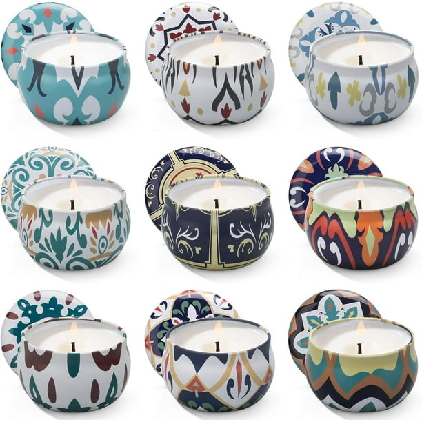 Regalos de velas perfumadas para mujeres, paquete de 4 velas de aromaterapia de 4.4 oz, calcetines de regalo para mujeres, regalos para aliviar el estrés para novias, maestras, mamás, aniversarios,