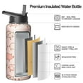 thumbnail image 2 of 32oz Vacuum Insulated Pig Themed Water Bottle Camping & Hiking Stainless Steel Leak Proof Hot Cold Gift, 2 of 5