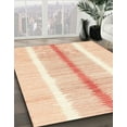 thumbnail image 3 of Ahgly Company Machine Washable Indoor Rectangle Abstract Gold Area Rugs, 7' x 10', 3 of 7