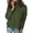 Army Green, variant on Zeagoo Women' Turtleneck Sweater Long Sleeve Spilt Hem Casual Knit Pullover Chunky Fall Winter Jumper Top