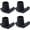 Black, variant on Magicorange 4 Pcs Walker Ski Glides, Fits 1-1/8" Tube Shaft, Walker Feet Replacement, Gary