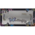 thumbnail image 2 of Cruiser Accessories 23053 Butterfly License Plate Frame, Chrome, 2 of 2