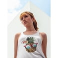 thumbnail image 2 of Pop Art Pineapple Tank Women -Image by Shutterstock, Female x-Small, 2 of 4