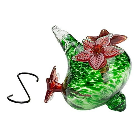 Best Home Products Hummingbird Feeder w/ Green Bouquet Cap - S Hook