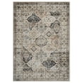 thumbnail image 2 of Tzou 6' x 9' Vintage Floral Machine Washable Rug w/Non-Slip Backing, Low-Pile Foldable Carpet for Living Room, Kitchen, Bedroom, Soft, Pet-Friendly & Fade-Resistant, 2 of 9