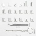 thumbnail image 2 of Eyeglasses Repair Kit, 1100Pcs Tiny Screws Stainless Steel Set with Micro Screwdriver Tweezer for Glasses, Sunglasses, Watch Repair, 2 of 7