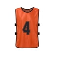 thumbnail image 4 of 12-Pack Adult Team Training Vests - 6 Grey & 6 Orange - Loose Fit, Breathable Open Side Design - Numbered Front & Back for Easy Team Identification - Soft Polyester, Absorbent & Washable - Ideal for, 4 of 7