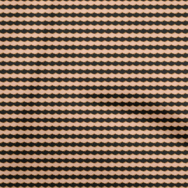 oneOone Polyester Lycra Black Fabric Asian Ikat Craft Projects Decor Fabric Printed By The Yard 56 Inch Wide