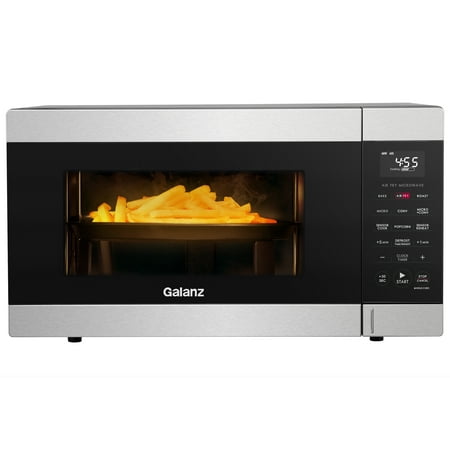 Galanz 1.2 cu. ft. Air Fry + Sensor Cook Countertop Microwave Oven  1000 Watts  Stainless Steel