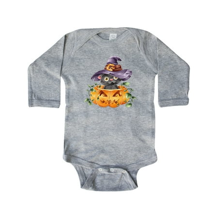 

Inktastic Halloween Kitty Gift Baby Boy or Baby Girl Long Sleeve Bodysuit