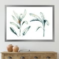 thumbnail image 3 of Designart 'Tropical Jungle Leaves On White' Bohemian & Eclectic Framed Art Print, 3 of 4