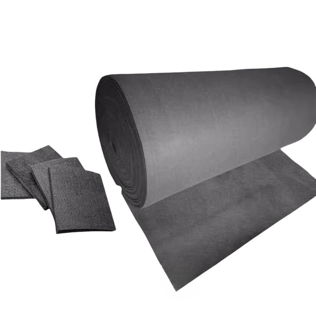 Gamvdout 1pc Graphite Carbon Felt for Energy Storage Batteries - Customizable Electrode Material for Flow Batteries Fuel Cells