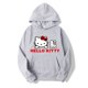 thumbnail image 1 of Sanrio-Sudadera con capucha de Hello Kitty para mujer, ropa bonita 3D con estampado de dibujos animados, moda de primavera y otoño, 2000s, y2k, 1 of 7