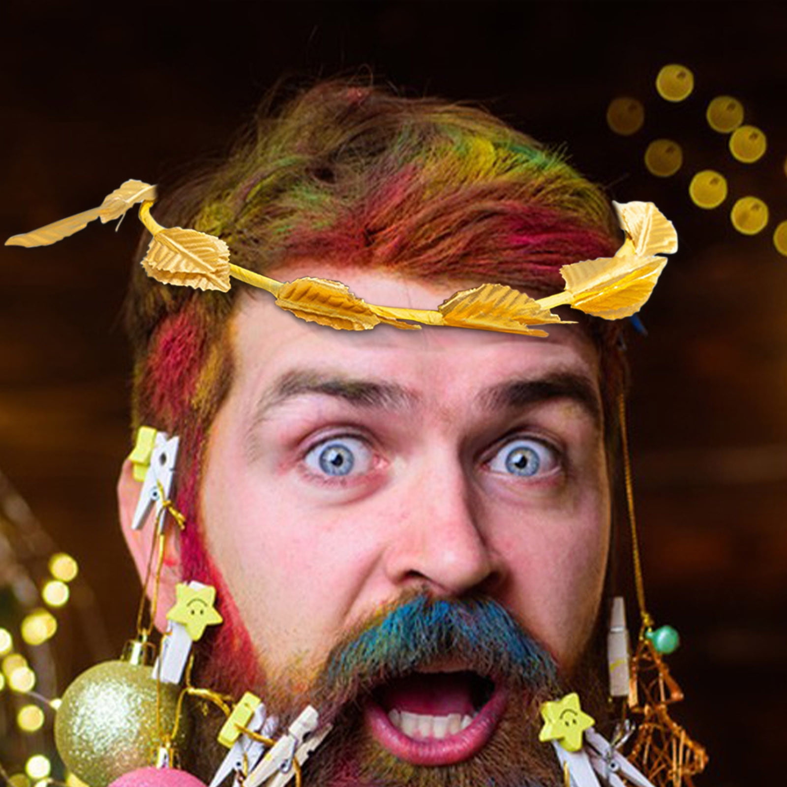 taicans Wreath Crown Roman Leaf Headband Gold Greek Headpiece