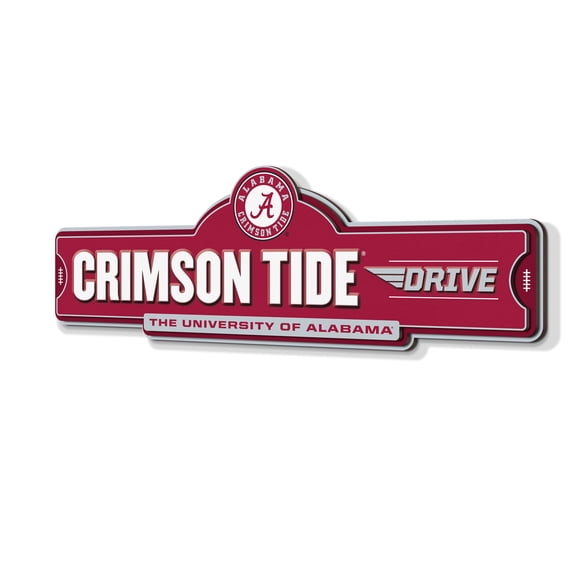YouTheFan NCAA Alabama Crimson Tide Street Sign