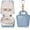 Blue, variant on Professional Portable Mini Jewelry Ring Holder with Keychain, Compact Travel Case for Gym, Sports, and Workouts, Secure Faux Leather Pouch for Rings, Earrings, and Small Accessories, White
