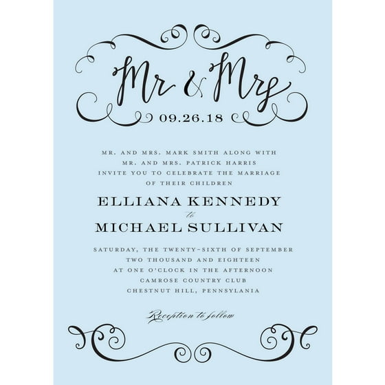 Make Your Own Standard Wedding Invitation Size Free ...
