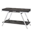 thumbnail image 2 of Steve Silver Roma Dark Gray Wood and Laminate Sofa Table, 2 of 7