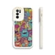 thumbnail image 1 of Agregue un toque de fantasía a su iPhone con una exclusiva funda plateada mate con estampado de dibujos animados para teléfono, 1 of 4