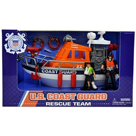 Coast Guard Nascar - U.S. Coast Guard Figure Rescue Boat Playset