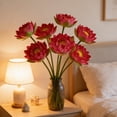 thumbnail image 4 of weibbin Artificial Lotus Flower Spring Summer Decor Realistic One Stem Fake Lotus For Living Room Pond Decoration 27.95x5.11in, 4 of 6