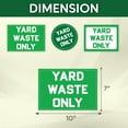 thumbnail image 2 of Pack 6 Pcs Yard Waste Only Sign Sticker for Trash Cans Garbage Bins Recycling Bin Labels Recycle Signs Indoor Outdoor Home Offices Bumper Stickers Reusable Waterproof Vinyl Decals, 2 of 7