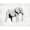 thumbnail image 2 of OnRei 24x19 Gold Ornate Wood Framed with Double Matting Museum Art Print Titled - Elephant, 2 of 4