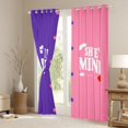 thumbnail image 3 of jejeloiu Happy Valentine'S Day Blackout Curtains Set of 2 (52x84 Each),Love Couple Window Curtains,Pink Purple Curtains and Drapes For Adults,Ultra Soft Home Decor, 3 of 6