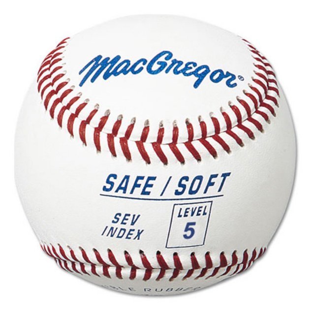 Pelotas de béisbol MacGregor Safe/Soft Junior Level 5 (8-12 años) x12