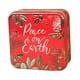 thumbnail image 4 of Tarro de caramelos,Lata de navideñas con tapa para regalar en las fiestas,Caja de regalo para dulces navideños cuadrada,contenedor para ,Lata de hojalata para Paz roja, 4 of 8