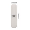thumbnail image 4 of 2 fundas protectoras para cepillos de dientes, estuche portátil para cepillos de dientes, estuche tipo cápsula para viajes al aire libre, como se muestra, 4 of 7