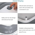 thumbnail image 5 of Collapsible Washing Up Bowl, Multi Function Bowl Drying Rack, Portable Cutting Board, Retractable Drain Washing Basket Basin Vegetable Fruit Tray for for Camping, Picnic, Kitchen, 5 of 7