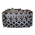 thumbnail image 3 of High Fashion Print Gym Dance Cheer Travel Duffel Bag 22" (BLANK-Black Quatrefoil), 3 of 7