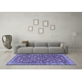 thumbnail image 3 of Ahgly Company Indoor Square Persian Blue Traditional Area Rugs, 8' Square, 3 of 4