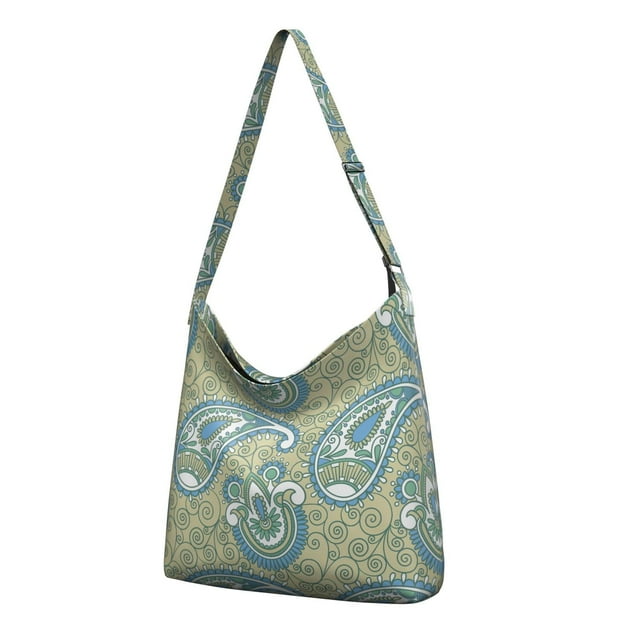 Elegant Ethnic Shoulder Tote | Retro Abstract Pattern | Spacious Multi-Pocket Work Bag for Professionals