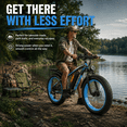 thumbnail image 5 of EOEOTWO 26" x 4.0 Fat Tire Electric Bike for Adults, Powerful Motor, 48V 20Ah Removable Battery, Long Range 7-Speed Mountain E-Bike for Off-Road, UL2849, 5 of 12