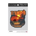 thumbnail image 2 of Die Cut Sticker Tampa, Florida, Sunset and Ship, Contour Vinyl Sticker 3 to 6 inches, (Waterproof Decal for Cars, Water Bottles, Laptops, Coolers), Large, 2 of 5