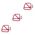 thumbnail image 1 of ZheElen Alloy Brake Cable Housing Line Shield Fender Disc for red 6x5x0.2cm 3Set, 1 of 6