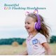 thumbnail image 2 of Auriculares inalámbricos para niños con luces LED, función de compartir música, batería duradera y volumen limitado WOICE para niños (morado), 2 of 3