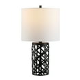 thumbnail image 3 of Safavieh Berny 22 in. Geometric Iron Table Lamp, Black, 3 of 5