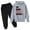 Z3Grey, variant on Krdevn Toddler Boys Back To School Clothes Double Side Distressed Mechanic Quote Graphic Hooded Top and Elastic Sweatpants 2 Piece Outfit Set 12-13 Years,Pink