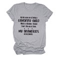 thumbnail image 1 of Camiseta del alfabeto para mujer Mis hijos me acusan de tener un niño favorito Camiseta con estampado de letras para mujer Camiseta de manga corta con cuello redondo, 1 of 5
