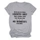 thumbnail image 1 of Mujeres alfabeto camisa mis niños me acusan de tener un niño favorito carta impresión mujeres cuello redondo manga corta Camiseta top, 1 of 5
