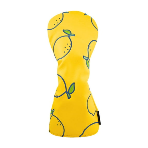 yotijay Lemon Printed Golf Wood Headcover Anti Scratch Cute Golf Head Cover for Wood DR