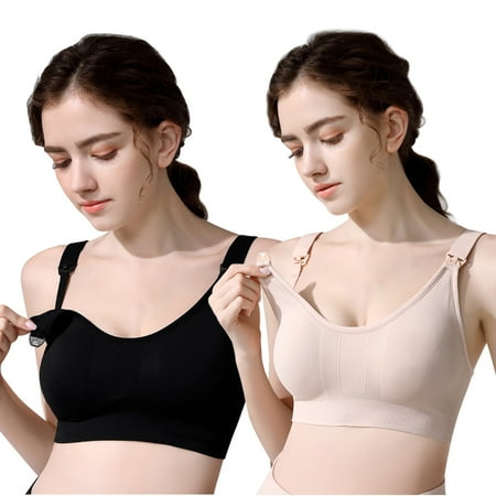 

SYNPOS 5PCS Nursing Bra Wireless Bra Women s Sleeping Maternity Bra Breastfeeding Bra