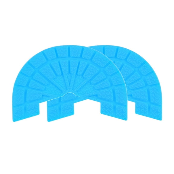 Uxcell 1pair Heel Plates Sole Protector Size 6-6.5 Non Slip Pad Replacement for Sneakers, Light Blue