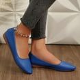 thumbnail image 5 of Blue Women Shallow Mouth Flat Shoes With Round Toe Breathable For Daily Use, 5 of 9